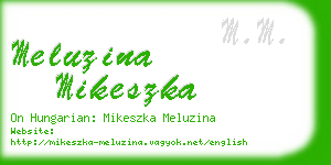 meluzina mikeszka business card